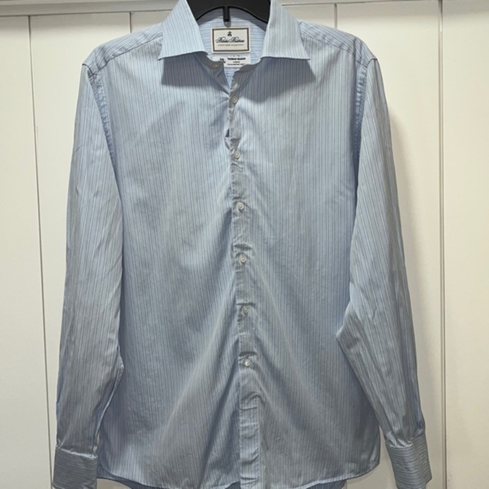 Brooks Brothers button down dress shirt. Superfine Italian fabrics size 16/35 .